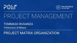 Project Matrix Organization (Tommaso Buganza)