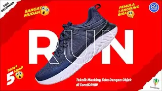 Hanya 5 Menit! Cara Masking Teks Menyatu Objek di CorelDRAW