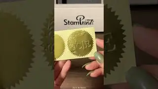 Custom Botanical Initials Wedding Monogram Embosser @stamprints #asmr #wedding #logo #embossed