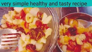 Healthy and new recipe || Very tasty ||  Must try this fruit chaat  || By like firdous12