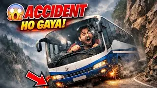 ​😱 ACCIDENT Ho Gaya! - Dangerous Narrow Road Driving | Bus Simulator Gameplay