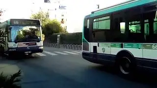 RATP : Irisbus Agora Line VF n&deg; 8270 et 8267 de la ligne 66