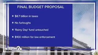 Democrats say Washington's $77 billion budget proposal aims to protect K-12 education, essential ser