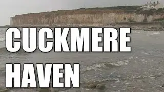 Cuckmere Haven in East Sussex - English shore fishing mark, South Coast, England, Britain, UK
