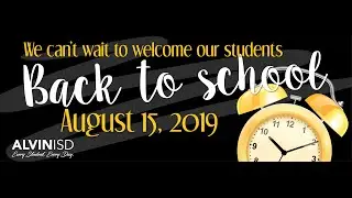 AlvinISD Back2School 2019-2020 Info