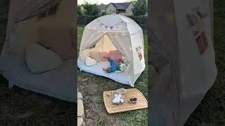 Backyard Camping with Our Toddler ⛺🔥 | Toddler Tent + S&rsquo;mores Night