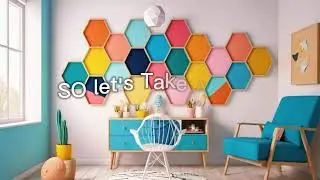 DIY Wall Shelf | How to Make Hexagon Shelves Using Wood sticks | Tutorial Hexagon 9 Shelves BH WOW
