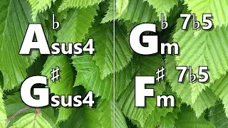 Absus4 (G#sus4) to Gbm7b5 (F#m7b5) Backing Track