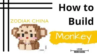 merakit mainan lego Bricks NANO BLOCKS (Zodiak China Monkey) // how to build Lego Bricks NANO BLOCKS