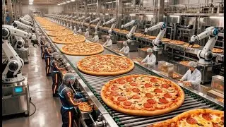Inside a Modern Pizza Factory: From Raw Dough to Perfect Melting Pieces (Full Process)