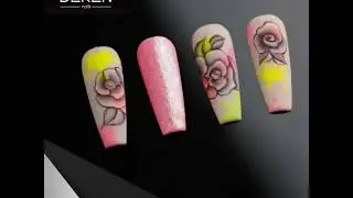 Rosas con  DKN Painting Gel