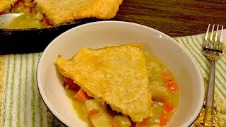 Rustic Skillet Pot Pie | Vegan | Low Sodium Pie Crust Recipe