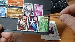 Смотрим марки Испании и марки с внедорожниками. Филателия марки хобби stamp philately hobby