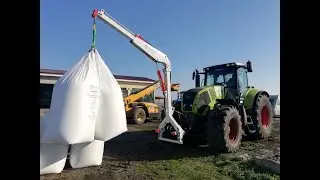 Тест на навесен кран биг бег 1200кг.