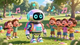 Meet Beep Beep the Friendly Robot 🤖🎒 | Fun Robot Rhyme for Kids | Nursery Rhymes & Songs