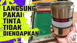 APAKAH BISA?. .Tinta Sablon Plastik Tidak Diendapkan