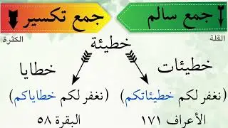 جمع القلة وجمع الكثرة في القرءان الكريم (لماذا جاءت خطايا وخطيئات،سنابل وسنبلات ،النبيين و الأنبياء)