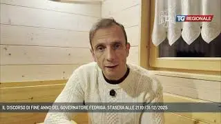 IL DISCORSO DI FINE ANNO DEL GOVERNATORE FEDRIGA: STASERA ALLE 21.10 | 31/12/2025
