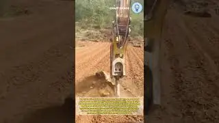 The process of working excavator hydraulic rock breaker hammer