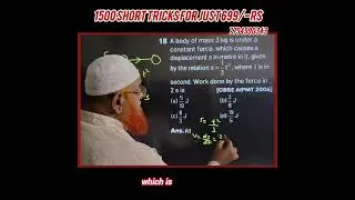 Work Energy and Power class 11 |NEET and JEE | #shorts