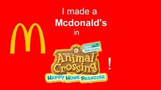 Made a McDonalds in AC : Happy Home Paradise!