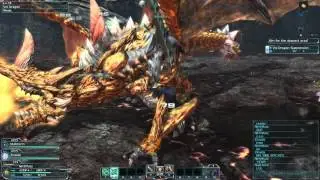 PSO2 Vol Dragon Boss Fight