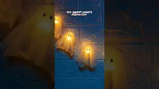 Призрачные огни своими руками на Хэллоуин👻#diy #halloween #halloween2025 #diylamp #shorts #ytshorts