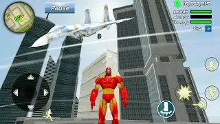 Iron Super Rope Hero - Gangster Crime City #2 - Best Android Gameplay FHD