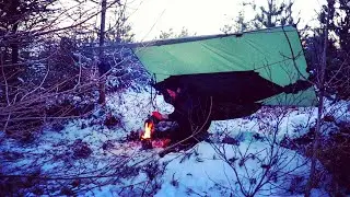 Winter Hammock Camping with my Dog | Solo Wild Camping