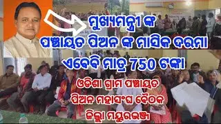 ପଞ୍ଚାୟତ ପିଅନ ମହାସଂଘ ବୈଠକ, ମୁଖ୍ୟମନ୍ତ୍ରୀ ଙ୍କ ପଞ୍ଚାୟତର ପିଅନ ମାସିକ ପାଉଛି ମାତ୍ର ୭୫୦ ଟଙ୍କା #viral #Views