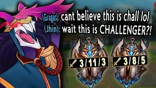 I accidentally bullied Challenger Players with my Jhin. Woops...