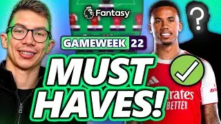 Ключевые игроки для 22-го тура Fantasy Premier League! | Fantasy Premier League 25/26