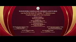 Hon'ble Shri Justice M. L. Pendse-3rd Memorial Lecture scheduled on 8th February, 2025