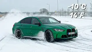 BMW M3 POV Winter Drifting at -10°C