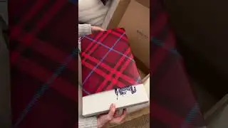 Unboxing my personalized Burberry scarf! 😍✨