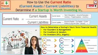 How to use Current Ratio (Current Assets / Current Liabilities) if a Startup is Worth Investing in.