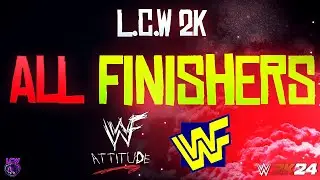 WWE 2K24 All Finishers (WWF, ATTITUDE ERA) I Mods #WWF