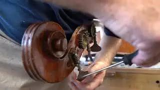 Workshop: Double Bass 4 to 5 String Conversion Ep 8, Fitting the Extra Tuner and Finishing