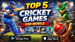 🏏 Top 5 Cricket Games for Mobile (Android & iOS)