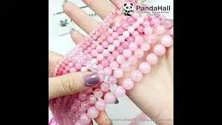 Natural Rose Quartz Bead Beads Charm #quartz #gemstone  #handmadecharms #shorts