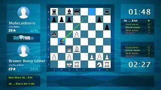 Chess Game Analysis: Bruwer Boeta L&ouml;tter - Mu&ntilde;ecaeburro, 1-0 (By ChessFriends.com)
