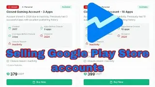 Website selling Google Play console accounts at very cheap prices 