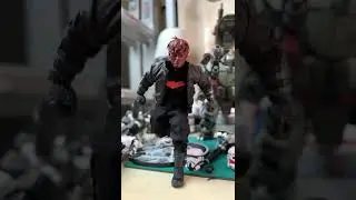Custom Head Sculpt Mezco Style Red Hood painting part 1