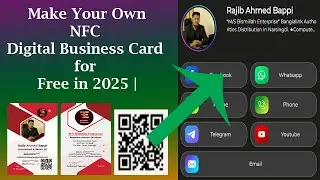 Create NFC Digital Business Card for Free in 2025 | No App, No Coding!