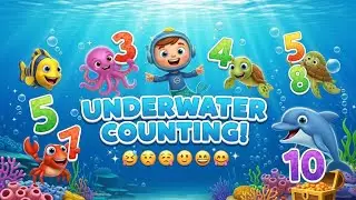 🌊 Underwater Counting Song 🐠 | Learn Numbers 1&ndash;6 | Fun Kids Nursery Rhyme 🎶