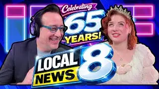Clip - Local News 8 Noon time GREEN SCREEN FUN on their 65th anniversary!