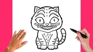 How To Draw Derpy Tiger Easy Step By Step