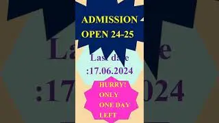 Hurry! only one day left for application of bsc. horticulture in MHU. Admission Alert open admission