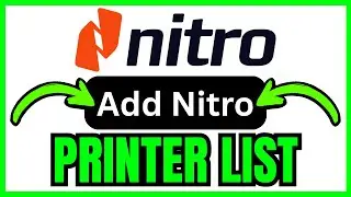 How To ADD Nitro PDF To Printer List (QUICK & EASY) 2026