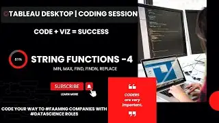 Tableau Desktop Training | Coding Bootcamp | String Functions Part 4